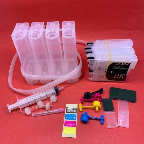 YOTAT CISS ink cartridge LC39 LC985 LC61 LC38 LC16 LC980 LC675 LC1100 for Brother DCP-145C DCP-165C DCP-185C DCP-385C MFC-290C