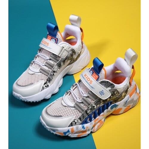 AFFINEST Kids Soft Running Shoes Boys Girls Breathable Sneakers Slip On School Shoes Leather Upper outdoor sport