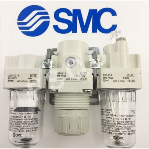 AC20-02 AC20A-02,02G-A AC20-02-A AC20A-01G AC30A-03-A AC30A-03G-A AC40A-04-A SMC Pneumatic components Triple Gas source AC
