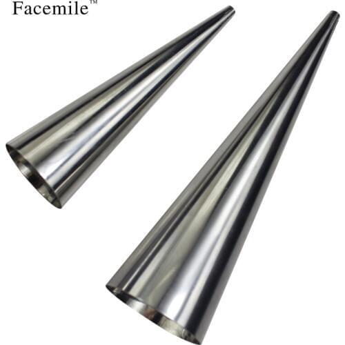 Bakeware Cream Horn Pastry Roll Molds Stainless Steel Fondant Cake Decorating Baking Tools 2pcs/set ZH027 Gift