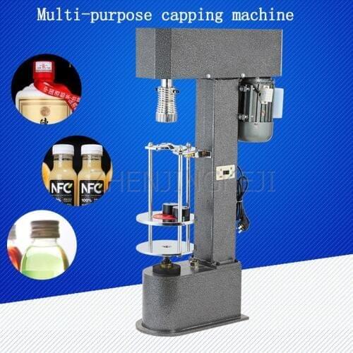 Screw Capping Aluminum Cap Machine White Head Lid Semi-Automatic Locking Sealable Oil Yogurt Fresh Milk Sauces Juice Liquor
