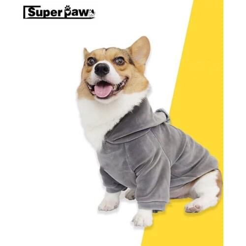 Fashion Dog Clothes Super Soft Pet Puppy Hoodie Coat Bulldog Schnauzer Chihuahua Jacket for Dogs Cats Winter Keeping Warm YHC13