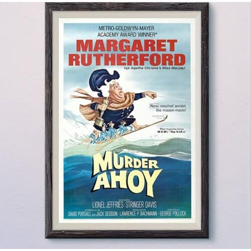 N208 MURDER AHOY Vintage Classic Movie Wall Silk Cloth HD Poster Art Home Decoration Gift