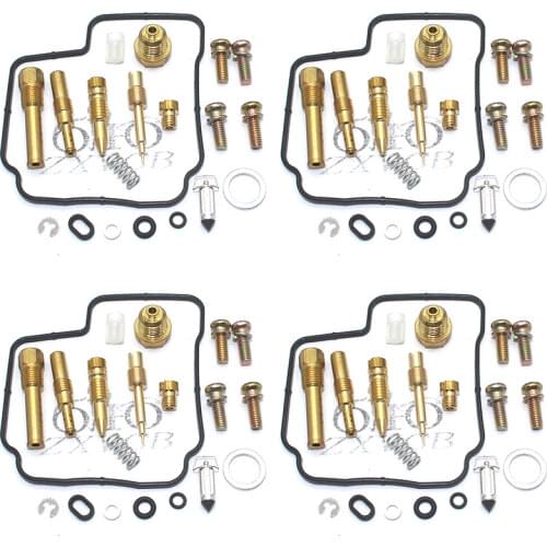 4set for CBR600F 1987-1990 CBR 600 CBR600 F Motorcycle carburetor repair kit floating needle seat parts