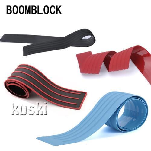 BOOMBLOCK Car Rear Bumper Plate Door Sill Protect Trim Covers Accessories For Mazda 3 6 cx-5 Alfa Romeo 159 Fiat 500 Renault