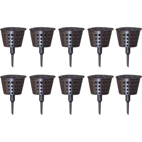 10Pcs Plastic Fertilizer Basket Box With Cover For Garden Bonsai Plant