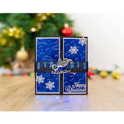 Santas Sleigh Metal Cutting Die Stencils for DIY Scrapbooking album Decorative Paper Cards Making Embossing Stencil 2019 new