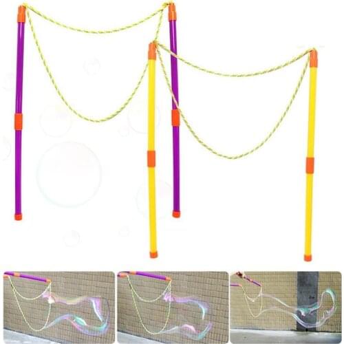 Outdoor Giant Bubble Wand Toy Portable Detachable Bubble Bubble Blower Bubble Big Toy Wand Circle Childrens M9U1