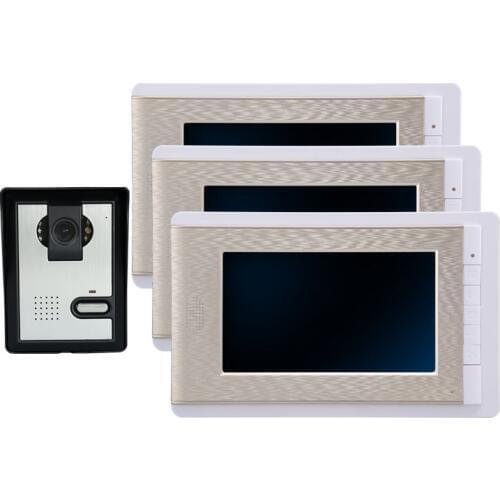 7" 1V3 Color LCD Monitor Wired Intercom Video Door Phone