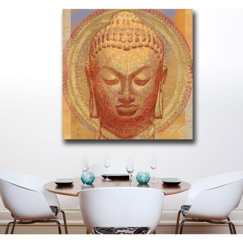 Wxkoil Pop Art Oil Painting Buddha I Painting For Home Decor On Canvas Modern Wall Art Canvas Print Canvas Painting Unframed