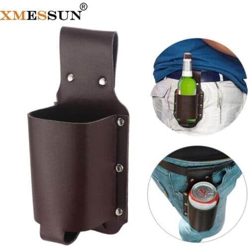 XMESSUN New Leather Beer Waist Bag Fashion Wine Bottle Storage Bag High Quality Mountaineering Outdoor Beer Set XMS321