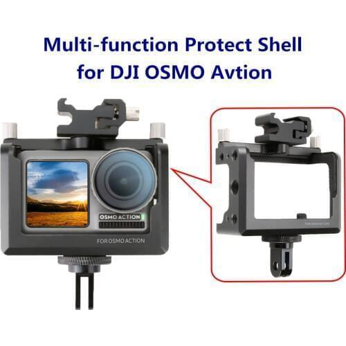 Aluminum Alloy Protective Frame OSMO Action Shell Housing Frame Case For DJI Osmo Action Camera Mount Holder Adapter Accessories