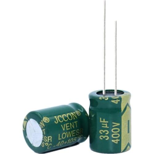 10pcs High frequency low resistance aluminum electrolytic capacitor 400v33UF 33uf400v volume: 13x17 16x20