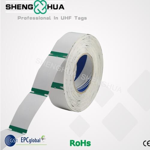 250pcs/lot EPC C1 G2 Blank UHF RFID Tag Support Logo Printing Passive RFID Hang Tag Paper Ticket 90*40*0.6mm