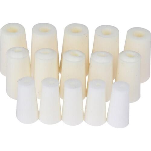 5pcs Silicone Cap Laboratory Test Tube Plug Wine Plug Shut-closing Valve Hole