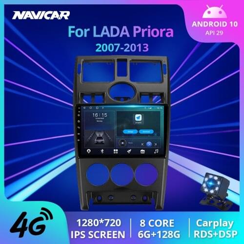 2Din Android10.0 Car Radio For LADA Priora I 1 2007-2013 Auto Radio GPS Navigation Stereo Receiver DSP Car Multimedia Player IGO