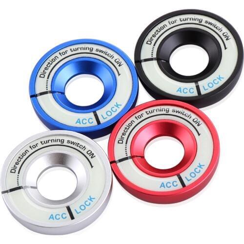 Car Ignition Switch cover noctilucence glow 3D stickers Ring for Skoda Octavia combi A7 For SEAT Leon Ibiza CUPTRA Accessories