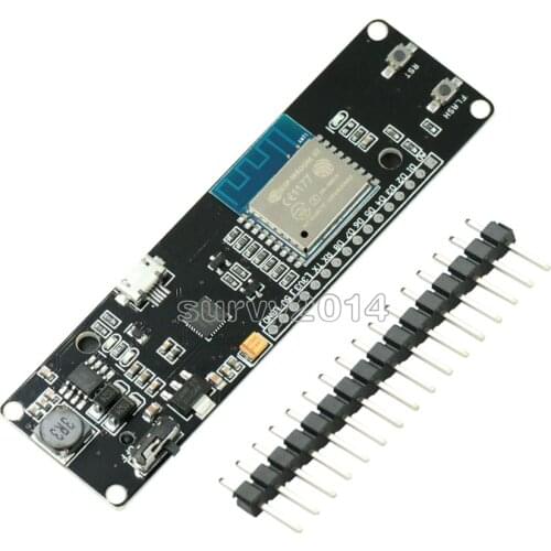 For WeMos D1 ESP-Wroom-02 Mother Board ESP8266 Mini WiFi Nodemcu Module 18650 Charging Battery Development Board Nodemcu PWM I2C