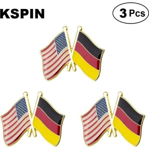 U.S.A Germany Frendship Lapel Pin Brooches Pins Flag badge Brooch Badges