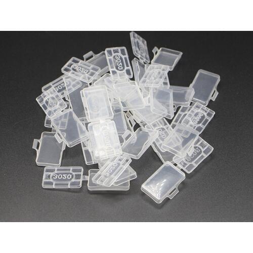 AOGOO3020 Environmental 100PCS Flame Retardant Plastic Waterproof Transparent Cable Markers