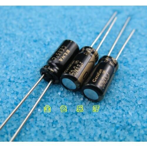 10pcs/20pcs NEW ELNA ROA Cerafine 50V3.3UF 5X11MM 3.3uF/50V audio electrolytic capacitor 3.3UF 50V Black gold 50V 3.3UF