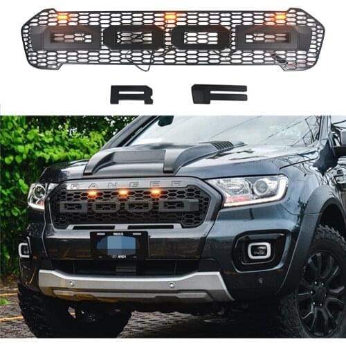 Modified Raptor Grille For Ranger T8 2018-2021 XL XLT XLS MK2 MK3 Limited WILDTRAK Pickup Trucks Racing Grills Bumper Grill Mesh