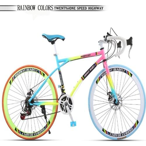 Bend Road Racing Bike 24 Speed Dead Fly Solid Tire 26 Inch Bicycle Suitable For Adults And Students