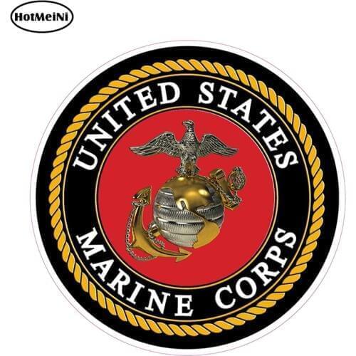 HotMeiNi 12cm X 12cm Car Stickers United States Marines To Support and Defend So Help Me God Decal 3D Car Styling Graphics