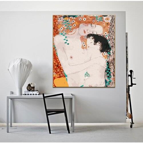 Painting By Numbers Famous Oil Painting Mother And Son Acrylic Paint For Crafts DIY Wall Art Home Decor Unique New Year Gift