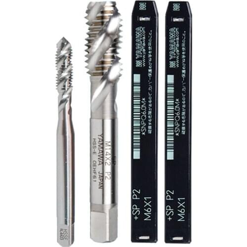 1pcs Spiral taps YAMAWA M1 M1.2 M1.4 -M12 for cnc machine tapping appliance aluminum processed