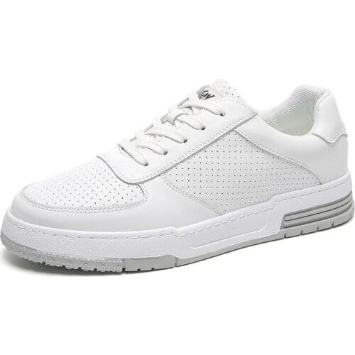 Sneakers Man Sneakers Fashion Men Breathable Skateboard Shoes Trainers Shoes White Leisure Shoes