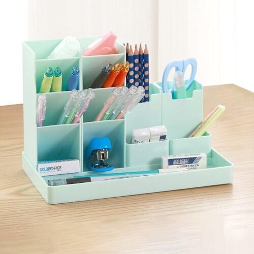 Desk Organizer Multifunctional Creative Stationery Storage Boxes Pencil Makeup Storage Holder School Offices Accessories