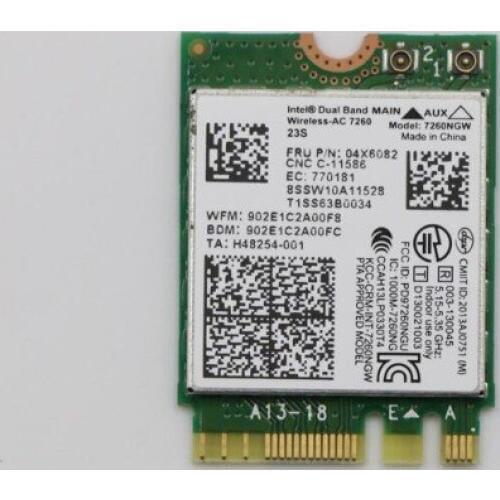 New For Dual Band Intel 7260ac 7260NGW BT4.0 For Lenovo Thinkpad L440 L540 X240 T440 T440P T540P W540 FRU: 04X6007 04X6082