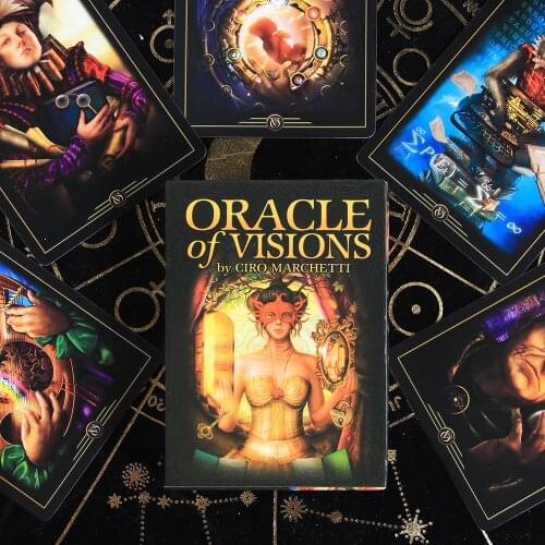 Oracle Of Visions Cards Tarot Deck 52 Cards With Pdf Guidebook Divination Metaphysics Card Game Toy Board Game Marchetti