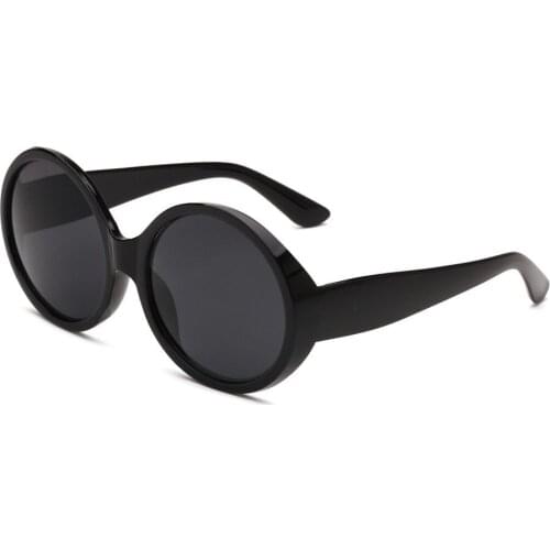 Oval-shaped Fashion Unisex Sunglasses Oversize Glasses Resin Lens Anti Ultraviolet Radiation Prevention Eyewear