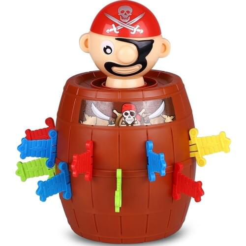 Pirate Bucket Sword Game 3D Puzzle Party Games Funny Toy Children Pirates Game Decompression Tricky Barrel Plug