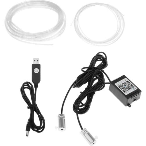 RGB Remote Control Car Atmosphere Light Lamp DIY Optic Fiber Interior Lighting