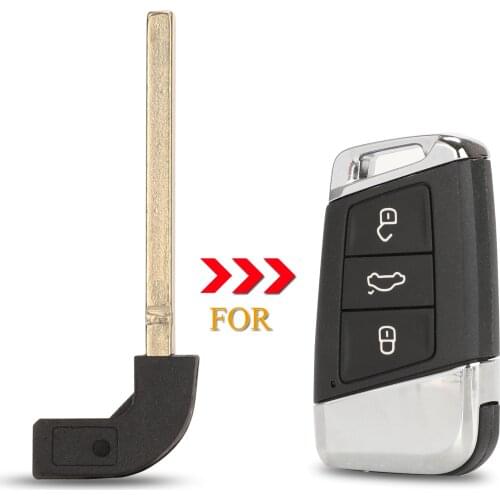 Kutery Replacement Smart Emergency Key For VW Passat B5 B8 Skoda A7 Variant Blank Auto Insert Key Uncut HU162 Blade