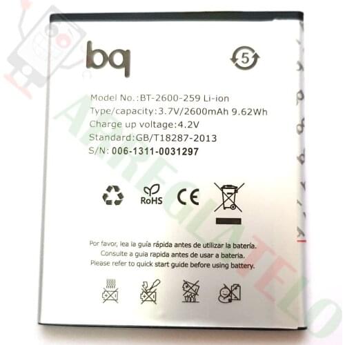 Compatible battery for Bq Aquaris 5 Hd / 5Hd / 5.0 Hd / 5,0 Hd