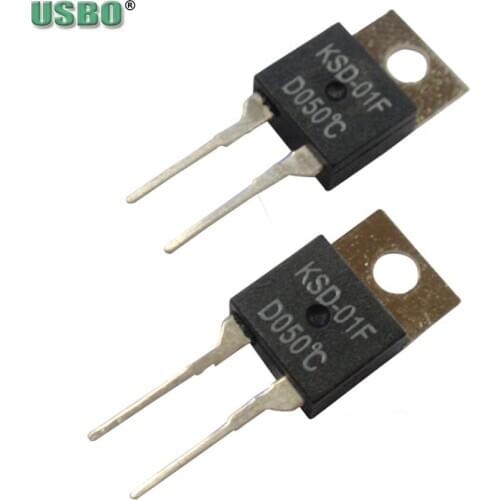 High quality thermostat thermal protector 85 degree normally open normal closed temperature control switch KSD-01F 10pcs