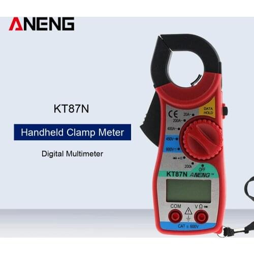 ANENG KT87N AC DC Current Clamp Meter Electrical Tester AC/DC Current Voltage Tester Digital Multimeter Amper Clamp Volt Tester