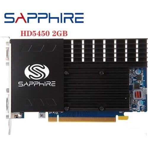 SAPPHIRE HD 5450 2GB Graphics Card GPU For AMD 5400 GPU Desktop Graphics Video Card Radeon HD 5450 2GB GDDR3 Used