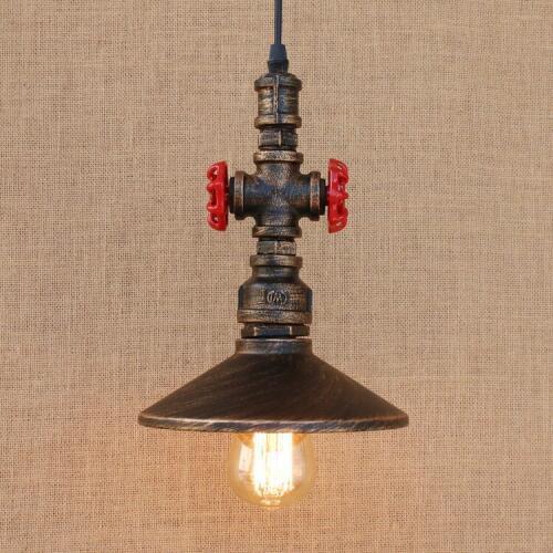 Loft Style Iron Water Pipe Lamp Retro Edison LED Pendant Light Fixtures Dining Room Hanging Lamp Vintage Industrial Lighting