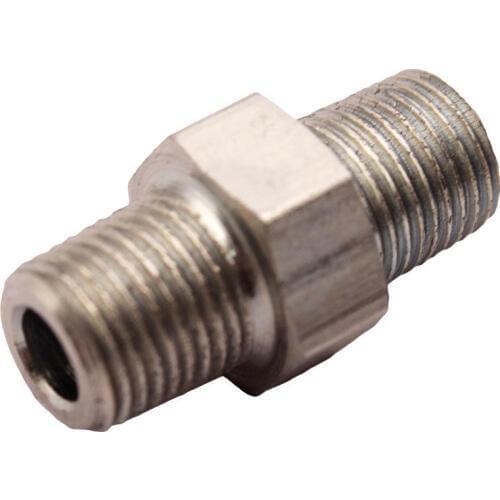 1/8" NPT Male to 1/8" NPT Male Adapter Fitting Mild Steel