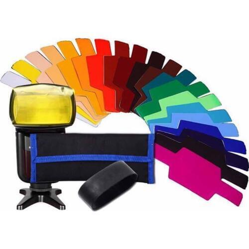20 Color SECG20 FLash/Speedlite/Speedlight Color Gels Filter 20pc w/ Gels-Band
