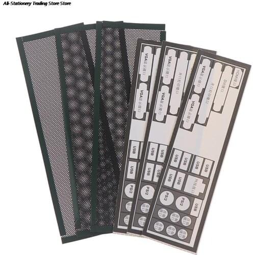 3Pcs 17*5Cm Pvc Dust Filter Universal Diy Shield Back Plaat Voor Computer Chassis I/O