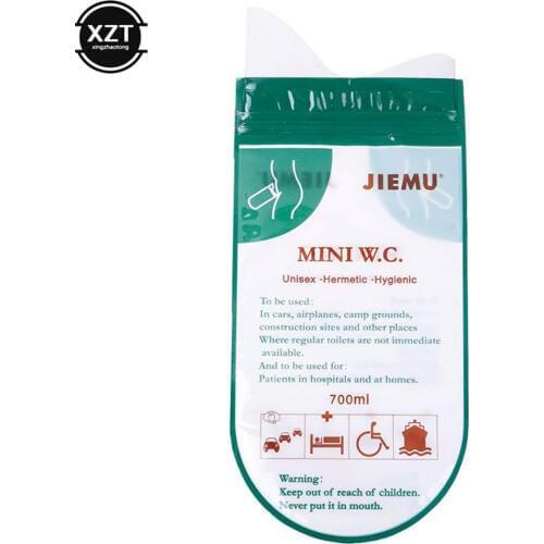 700ml Emergency Portable Car Urine Bag Vomit Bags Mini Mobile Toilets Disposable Handy Unisex Kids Using Outdoors Mini W.C