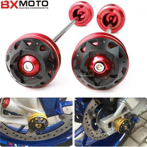 For YAMAHA MT-09 TRACER MT09 MT 09 2013-2015 Motorcycle accessories front and rear Axle Fork crash mushrooms protectors sliders
