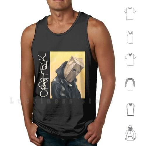 Crash Talk Tank Tops Vest 100% Cotton Schoolboy Q Tony Oxymoron Blank Face Crash Talk Album New Merch