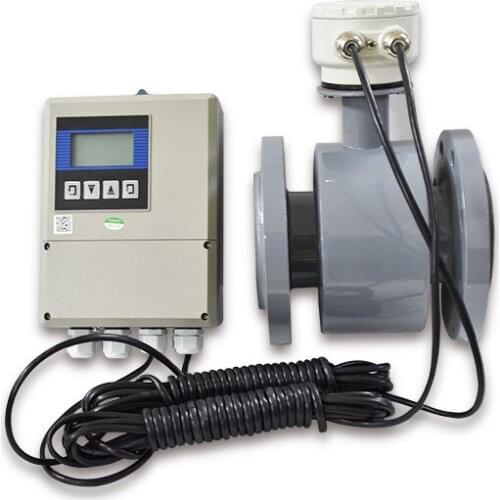 Remote type cement electromagnetic flow sensor 25mm water flow meter